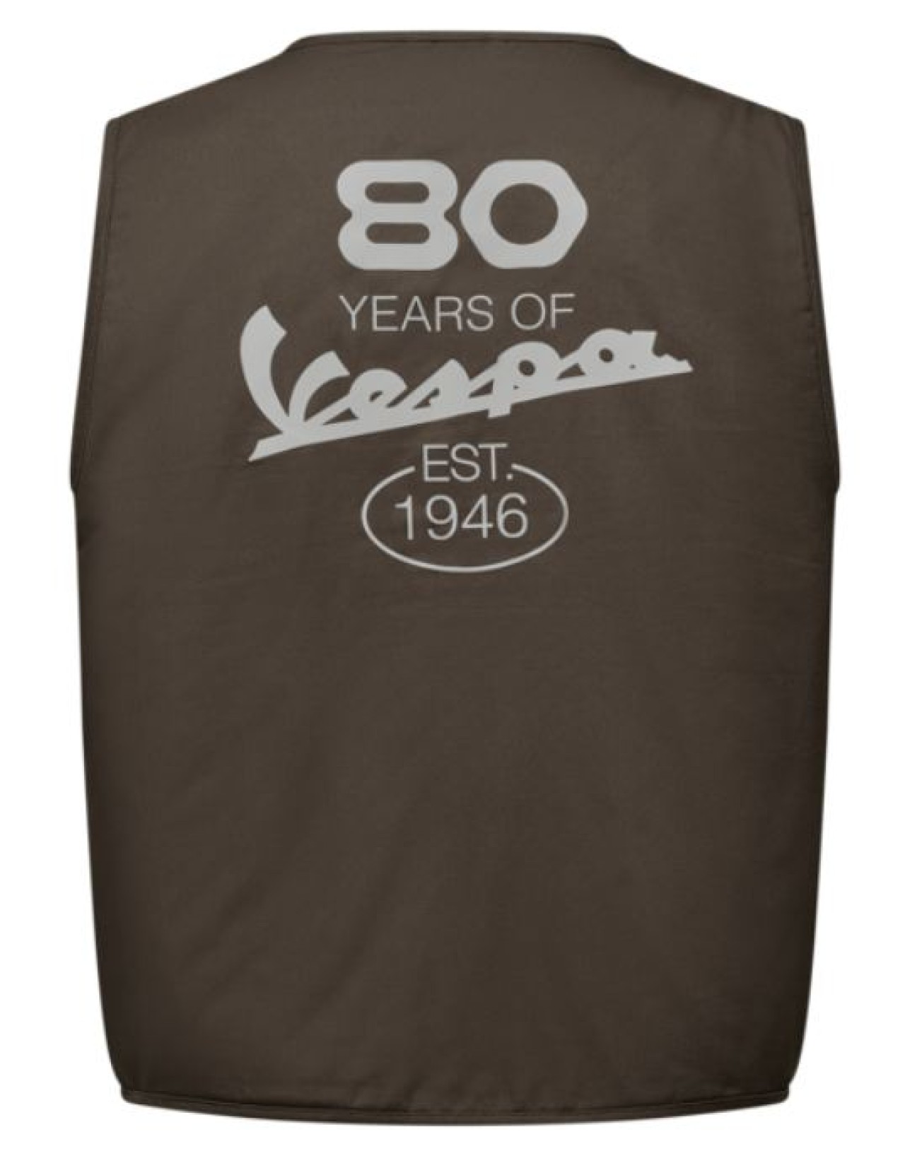 Vespa Weste aus Baumwolle grün, Jubiläum Vespa 80th