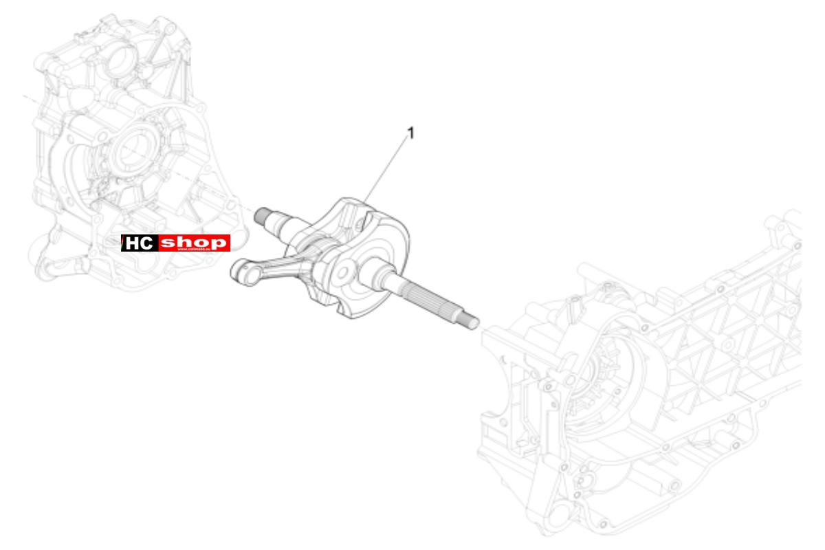 PIAGGIO MP3 300 HPE - 300 HPE SPORT Motor Kurbelwelle
