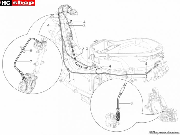 Piaggio Bowdenzügen YOUrban 300