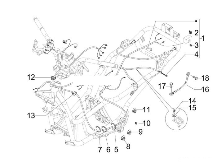 Piaggio Hauptkabelbaum X7 300