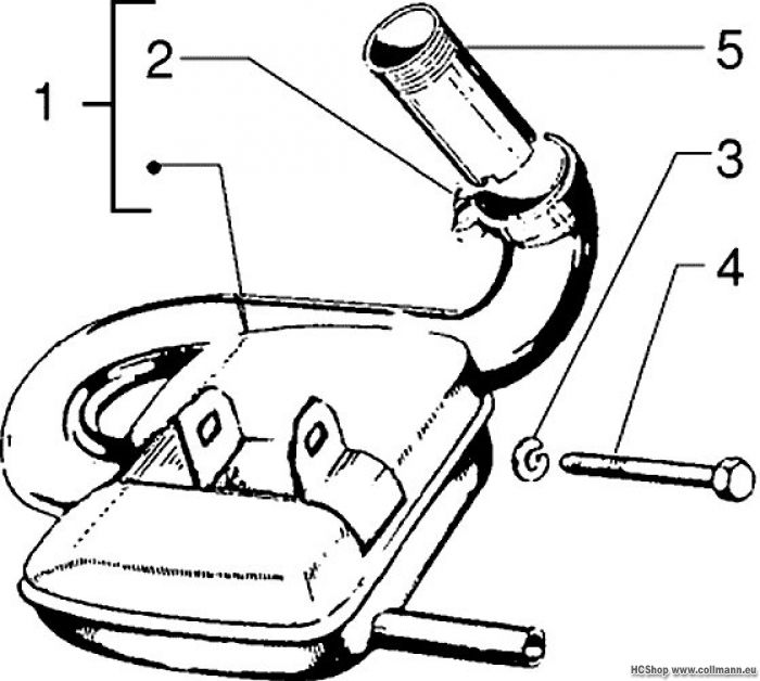 Vespa Auspufftopf PX 125