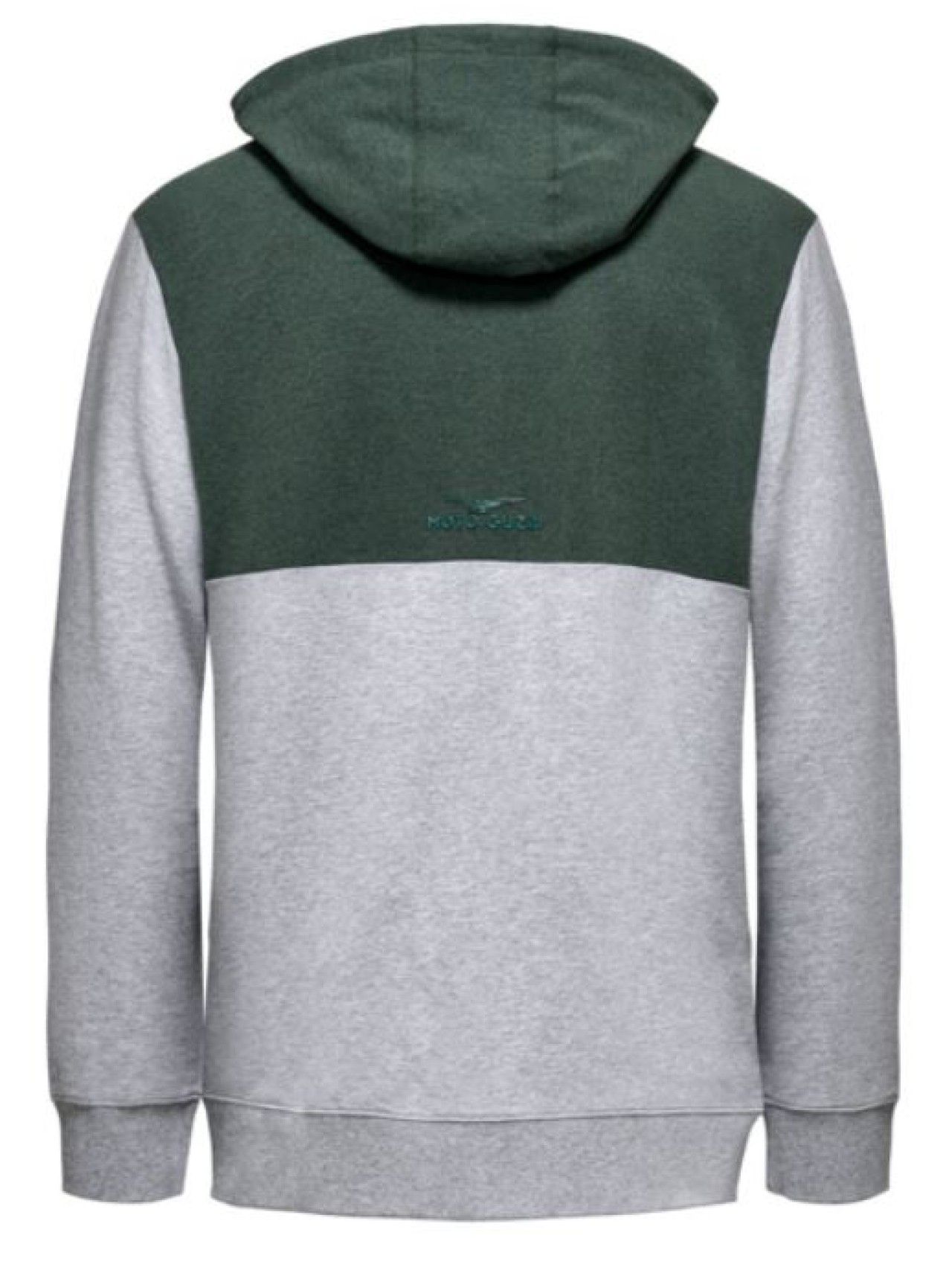Moto Guzzi Kapuzen-Sweatshirt mit Reißverschluss grau-grün