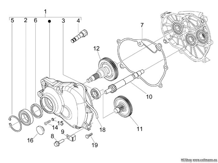 Piaggio Einheit Getriebe X8 125
