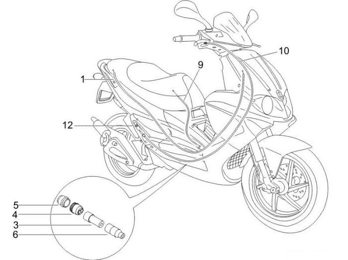Gilera Bowdenzügen Runner 50 purejet