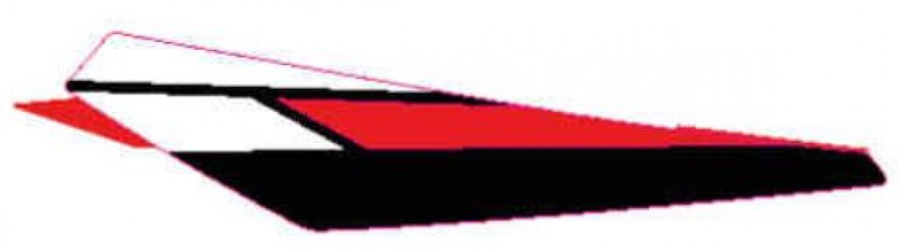 12 - Aufkleber Heckteil links Red Boost [RB]