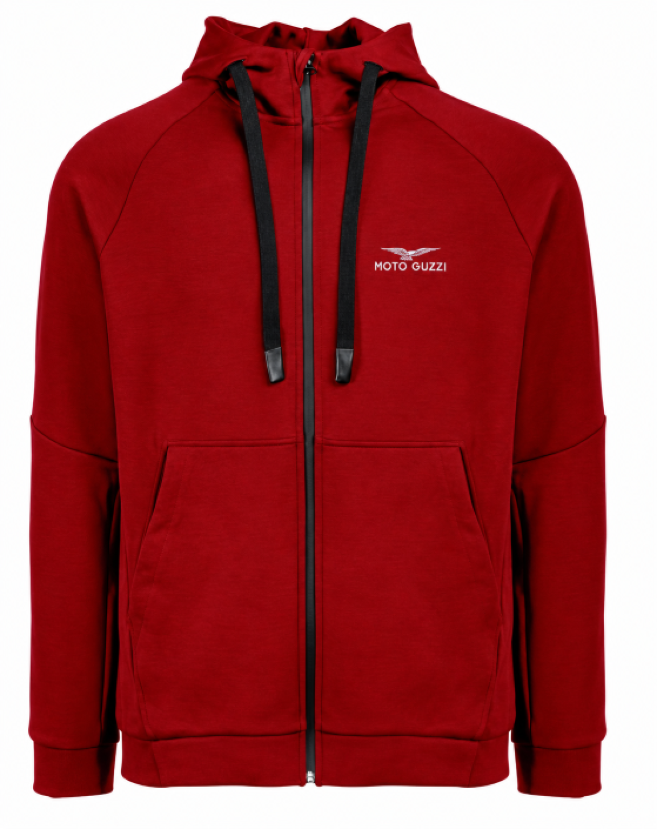 Moto Guzzi Essential Hoodie mit Reißverschluss rot