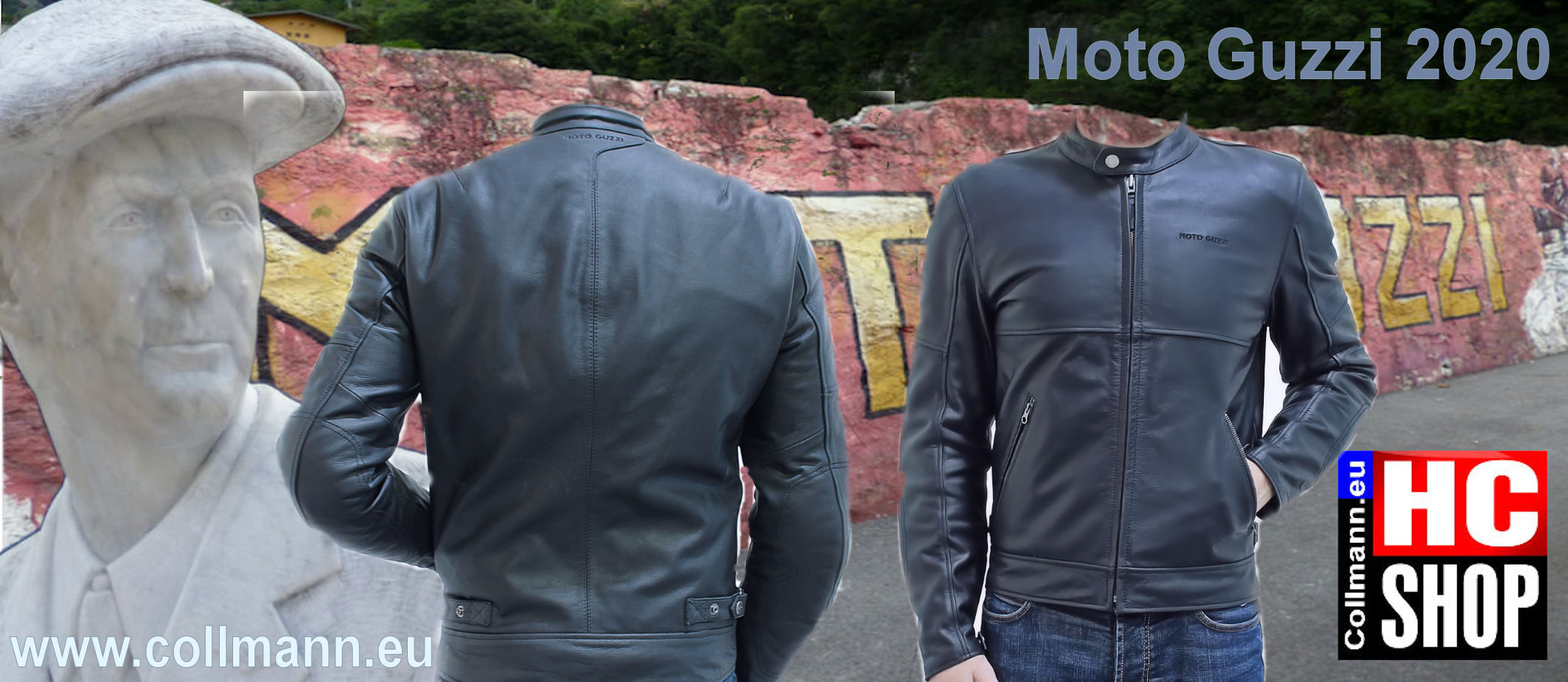 Moto Guzzi Herren Lederjacke
