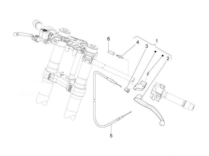 Aprilia RS4 125 SBK Kupplungssteuerung