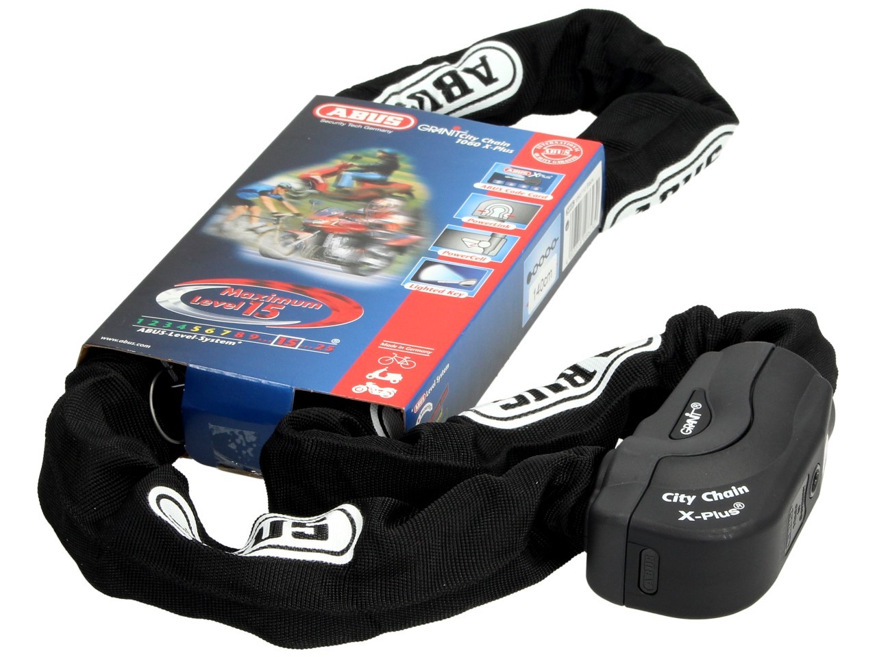 ABUS Granit City Chain X-Plus 1060 Kettenschloss 10 mm, 1,40 m