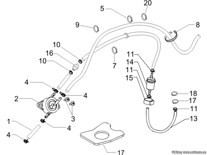 Piaggio Benzinpumpe X8 125