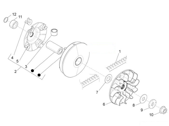 Piaggio Antriebsriemenscheibe Beverly 350