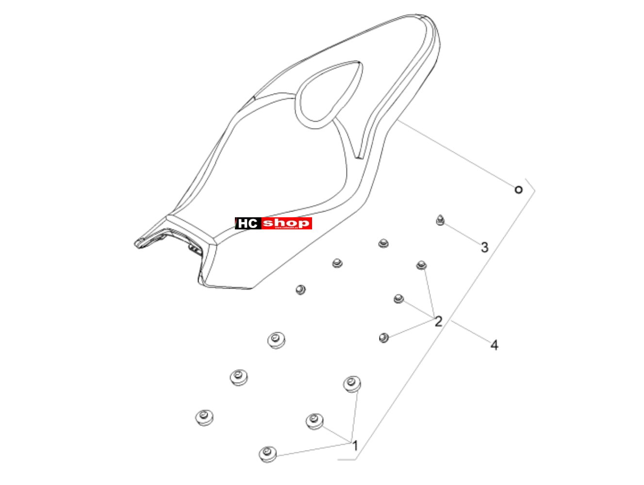 Aprilia Tuono 125 4T E4 ABS Aufbau Sitz