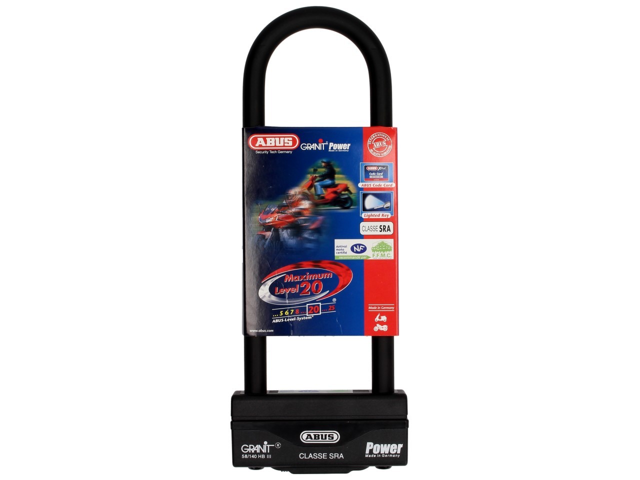 ABUS Bügelschloss Granit Power 58, 310x83 mm, schwarz