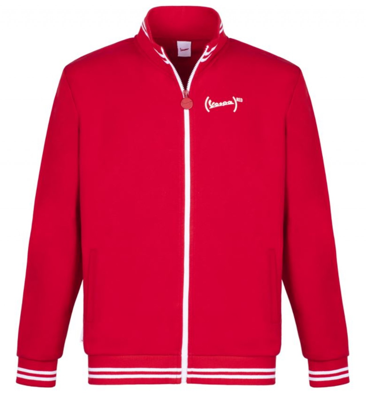 156 - Vespa Sweatshirt mit Reißverschluss, Größe: XXL, rot, Baumwolle, Vespa Red