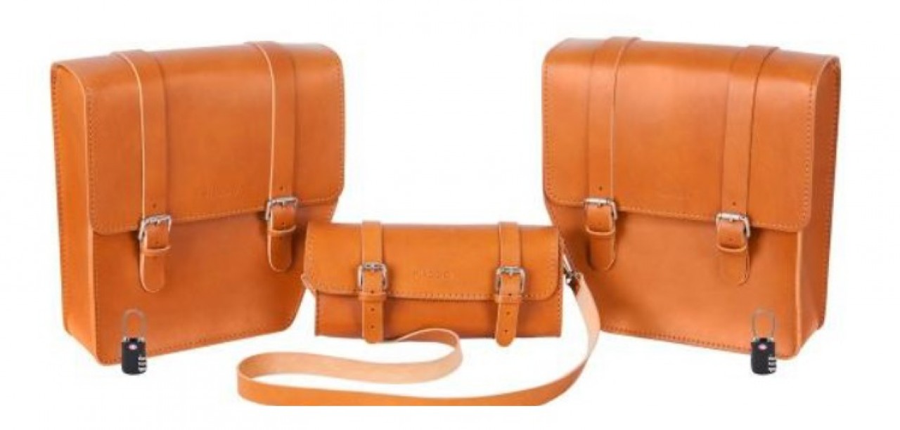 Piaggio Ledertaschen-Satz Journey für Wi-Bike
