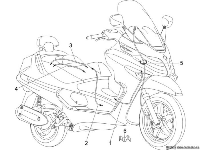 Piaggio Bowdenzügen X Evo 125