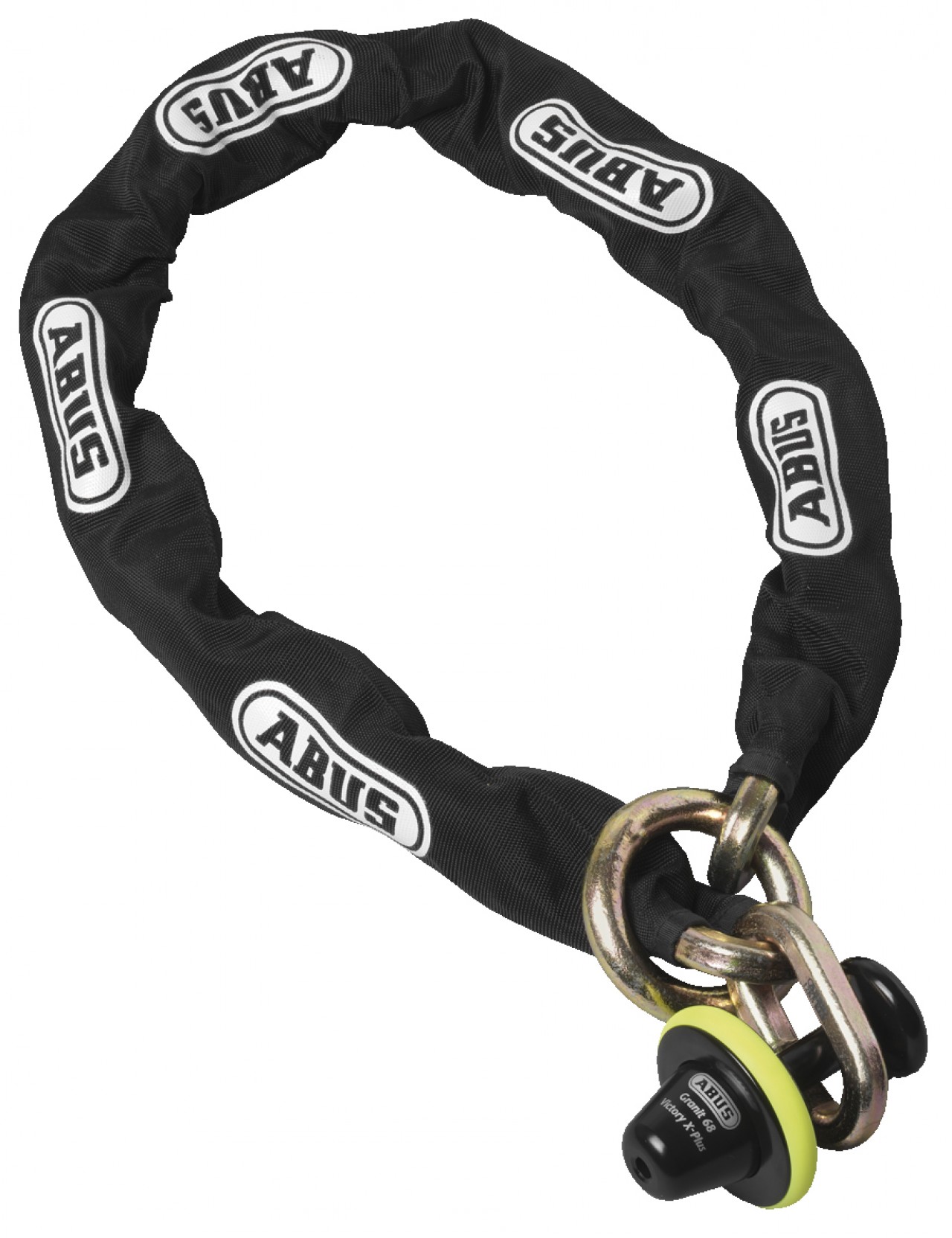 ABUS Granit Victory X-Plus 68 Bremsscheibenschloss mit Kette 12 mm, 1,20 m