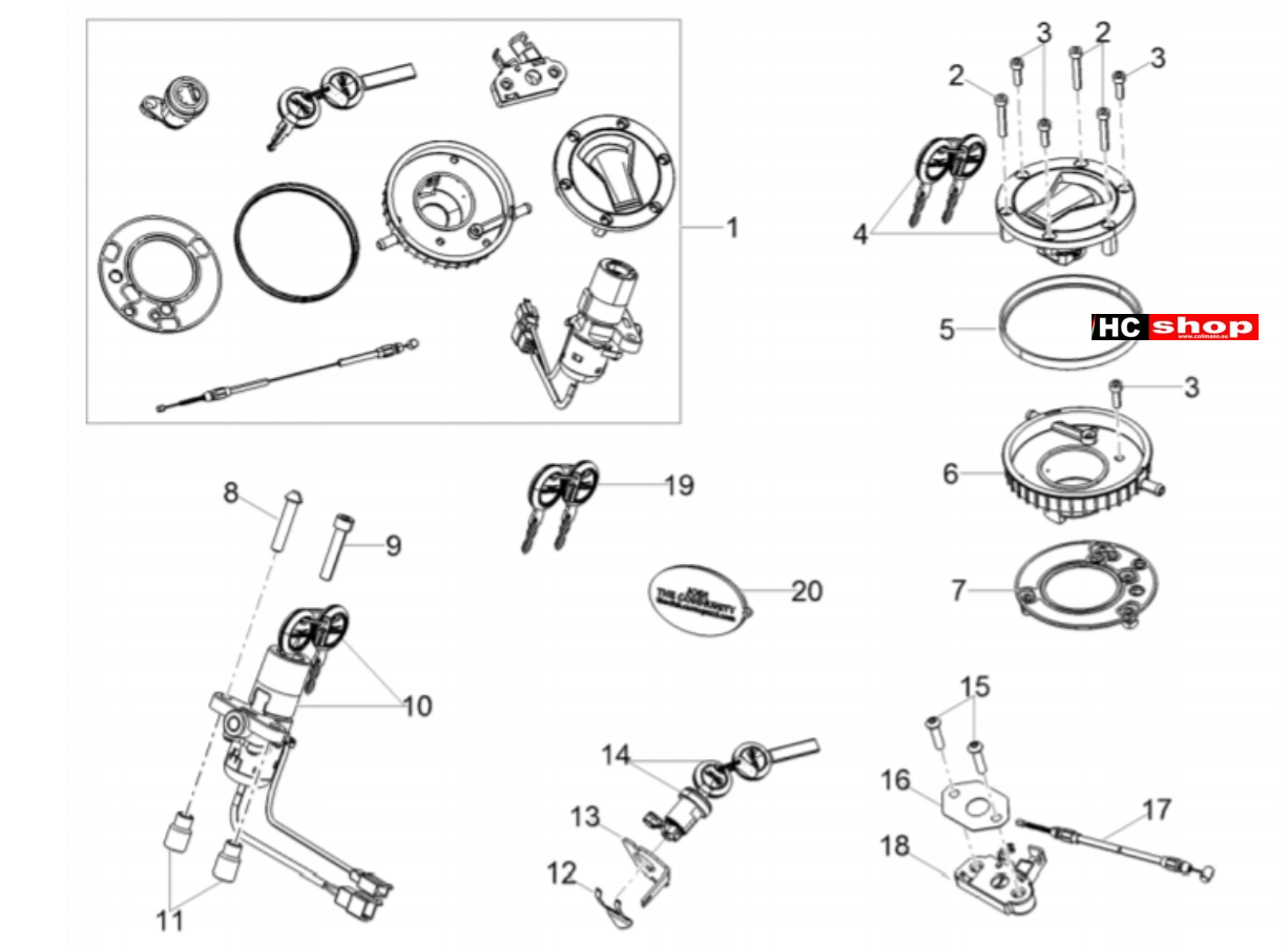 1 - Kit Schließvorrichtungen