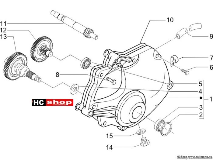 Piaggio Einheit Getriebe X9 500