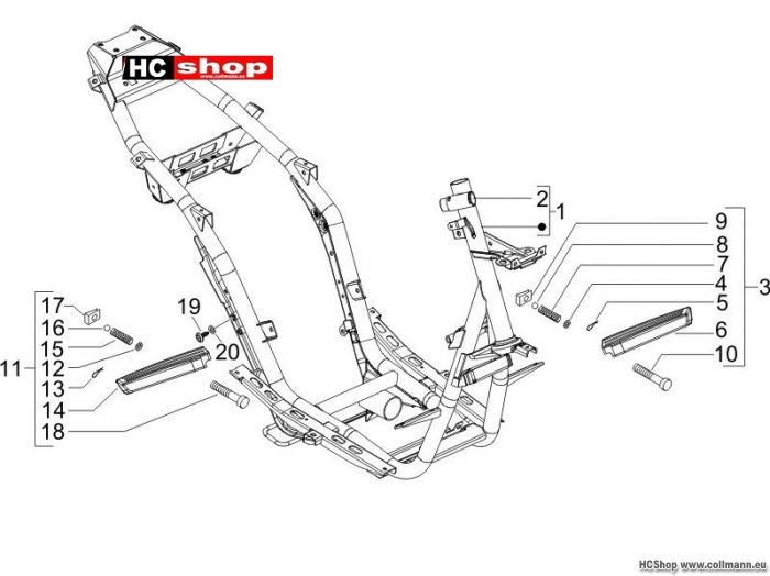Piaggio Fahrgestell/Karosserie NRG DD Sp