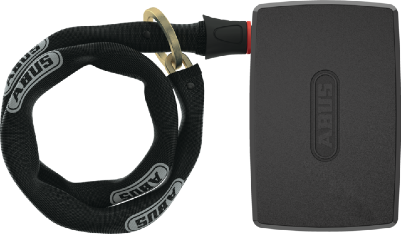 ABUS Alarmbox 2.0 mit Kette, schwarz, 6 mm, 1 m