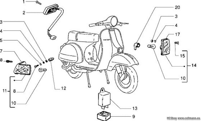 Vespa Blinker PX 150