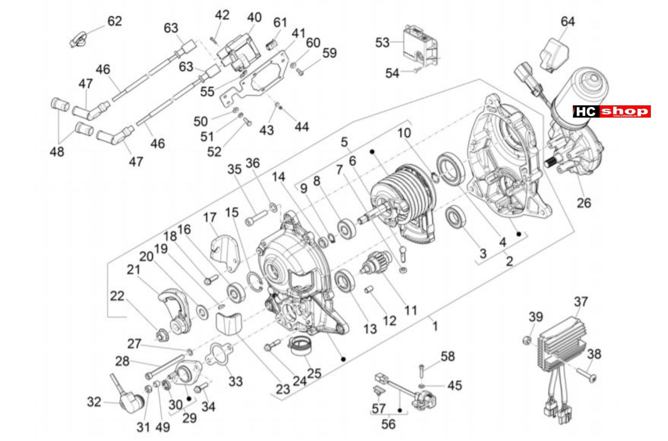 Piaggio MP3 350 Sport E4 ABS Elektrische Anlage Spannungsregler