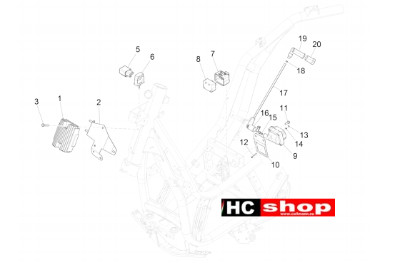 Piaggio Beverly 300 ABS Elektr. Anlage Spannungsregler