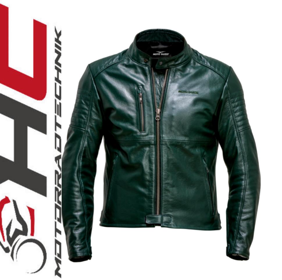 Moto Guzzi V100 Lederjacke grün