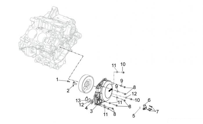 Aprilia Generator-Deckel RSV4 1000 APRC R