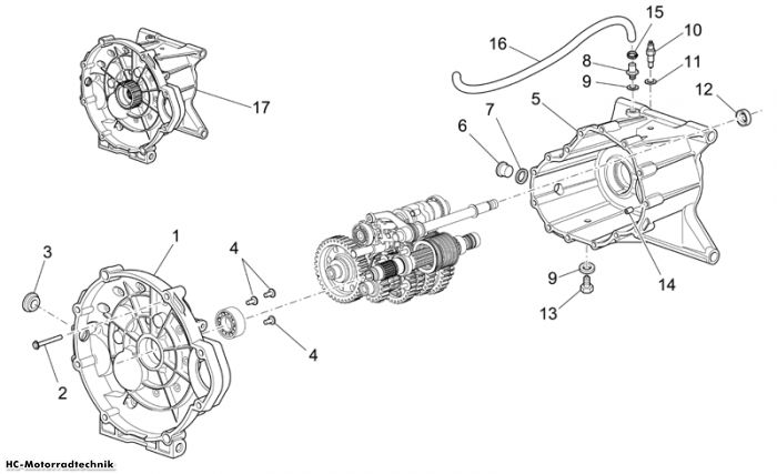 Moto Guzzi Getriebegehäuse Griso V IE 1100