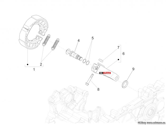 Piaggio Hinterbremse NRG 50 DT