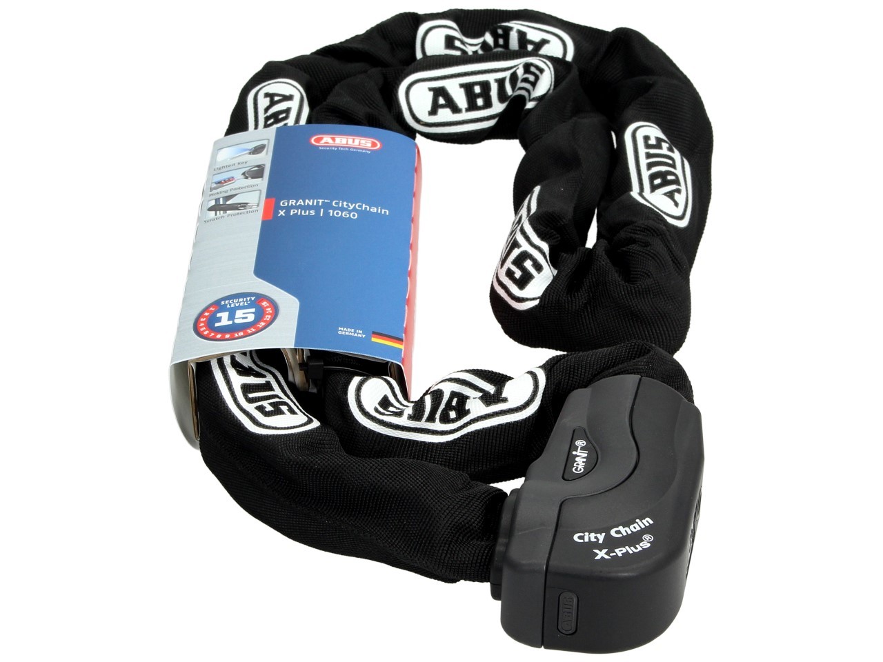 ABUS Granit City Chain X-Plus 1060 Kettenschloss 10 mm, 1,70 m