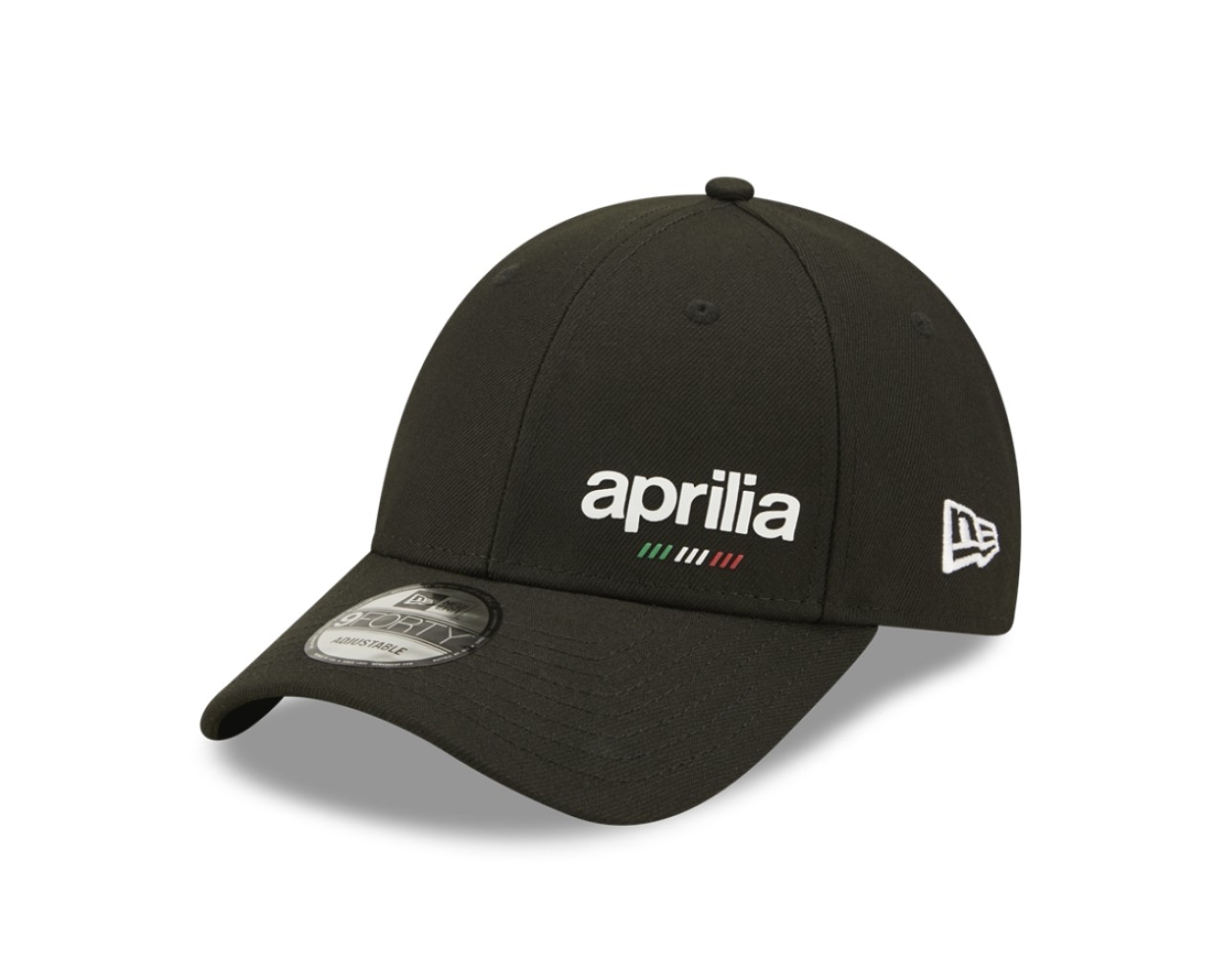 100 - Aprilia Basecap schwarz, Polyester, New Era Flawless 9Forty