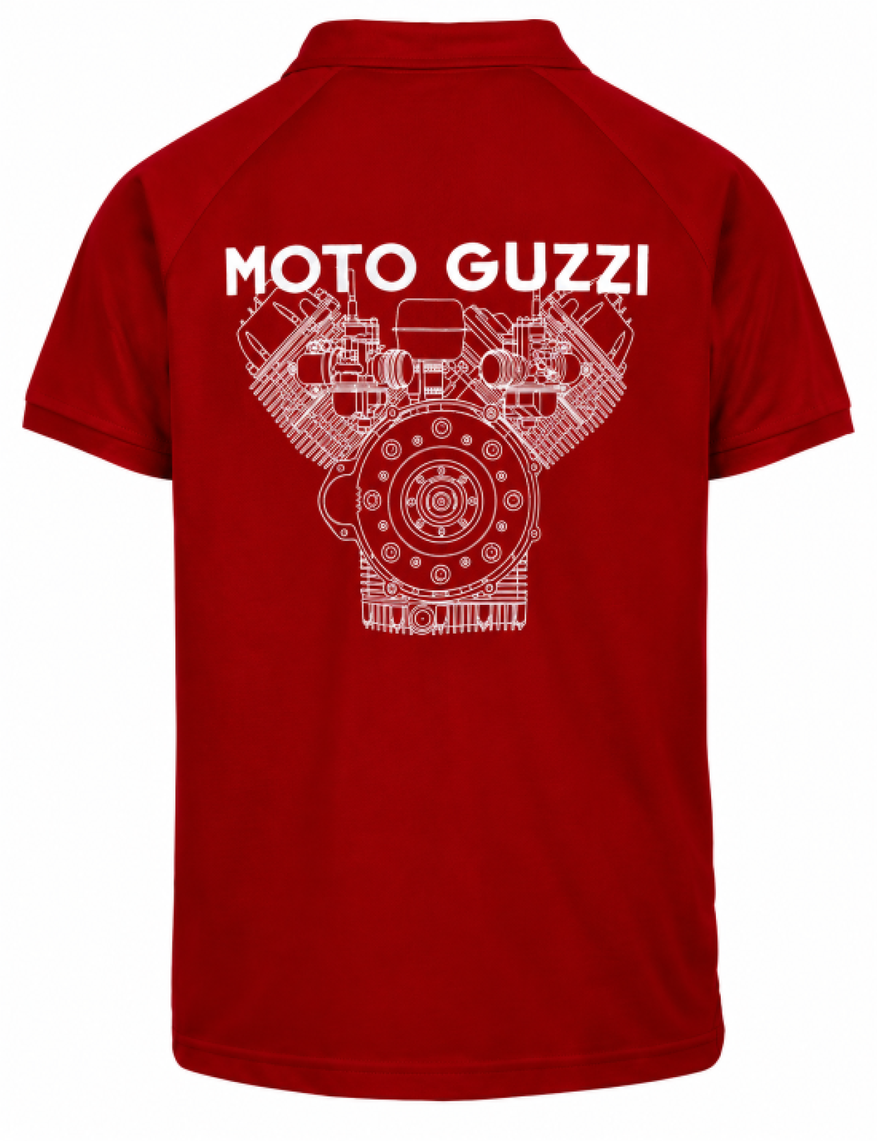 Moto Guzzi Essential Polo Shirt rot