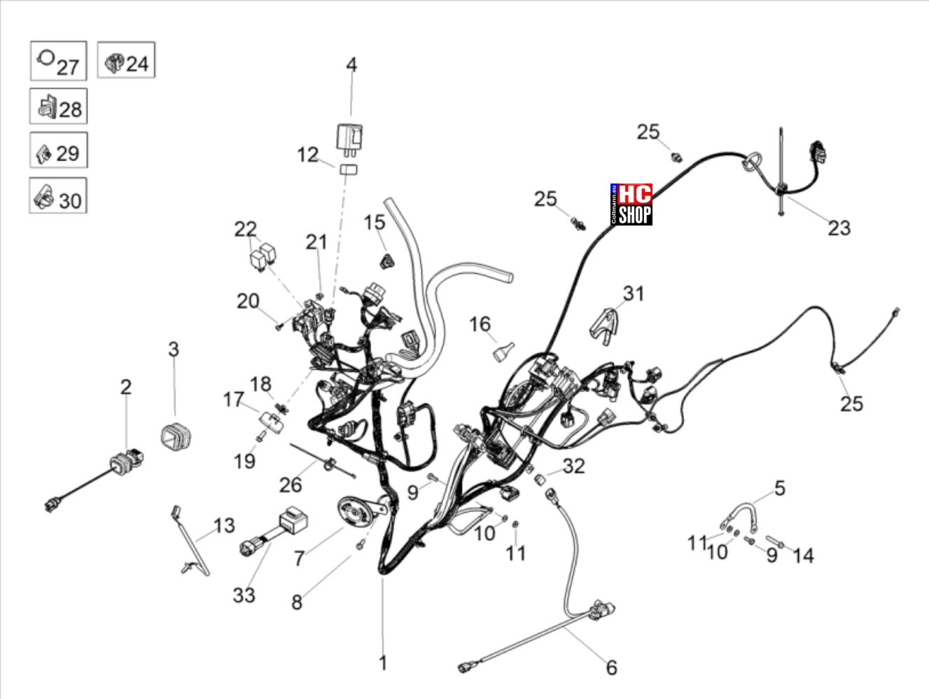 Aprilia SR GT 125  Vordere Elektrische Anlage