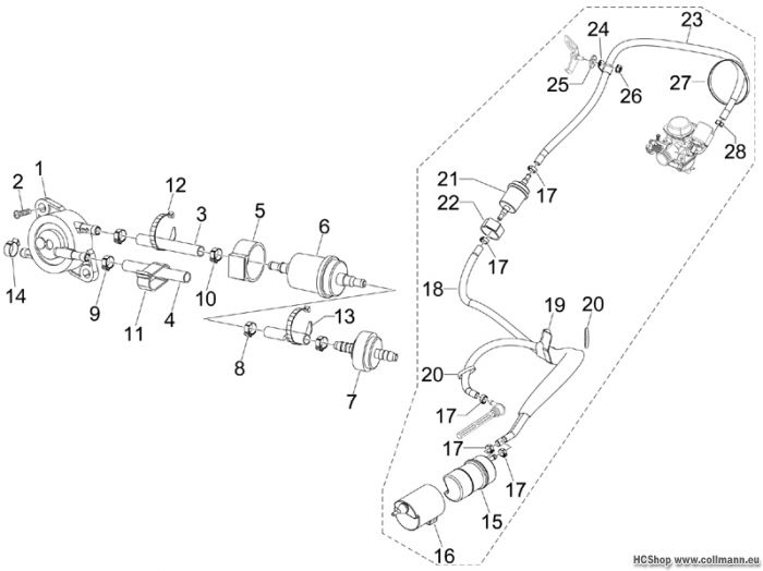 Piaggio Benzineinspritzanlage MP3 125RL