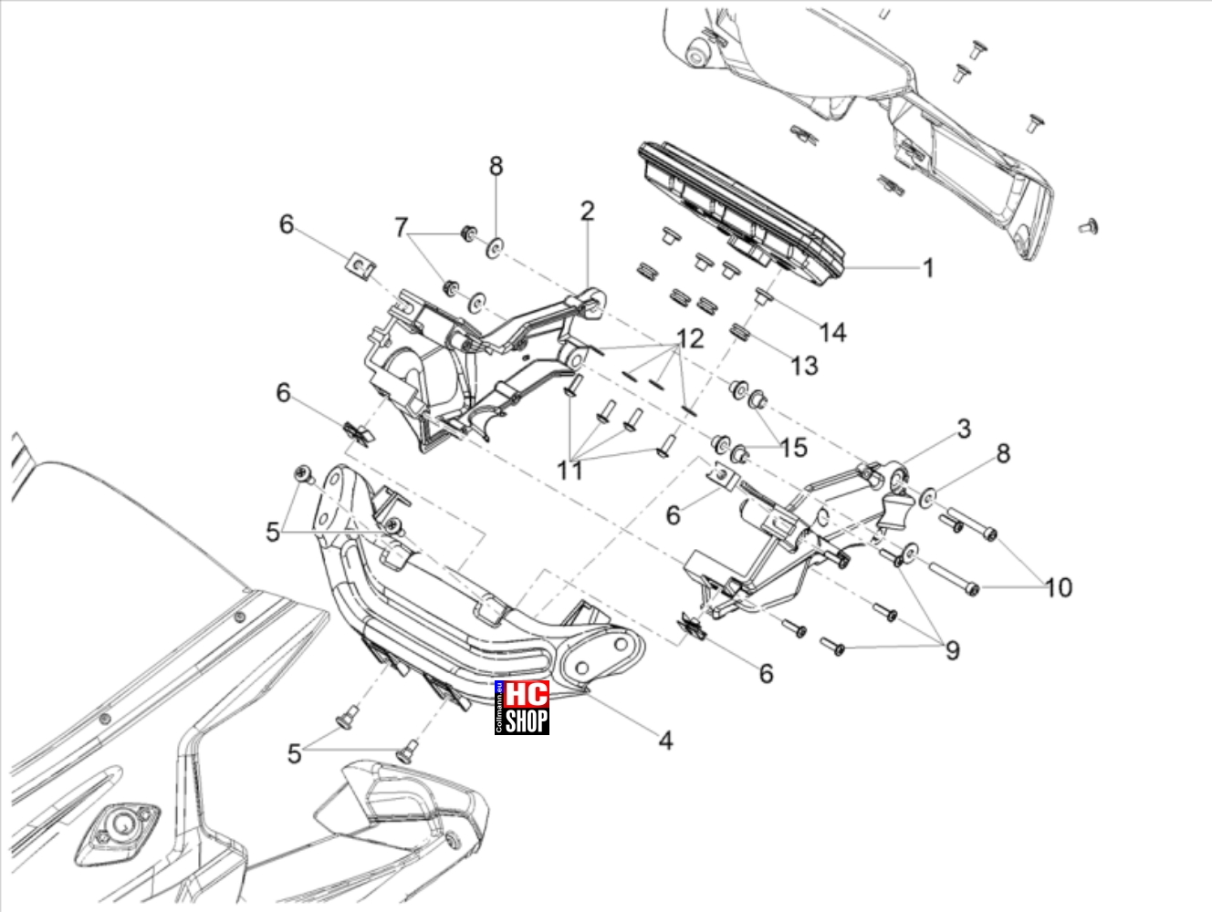 Aprilia RS 125 ABS E5 - Lichter und Instrumente