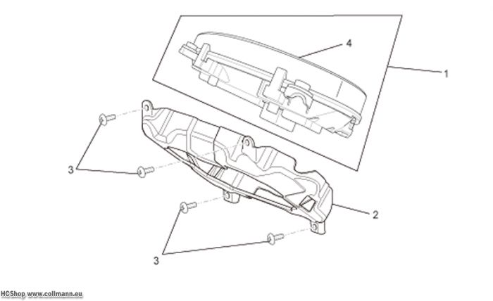 Aprilia Instrumententafel Scarabeo IE Light 125/200