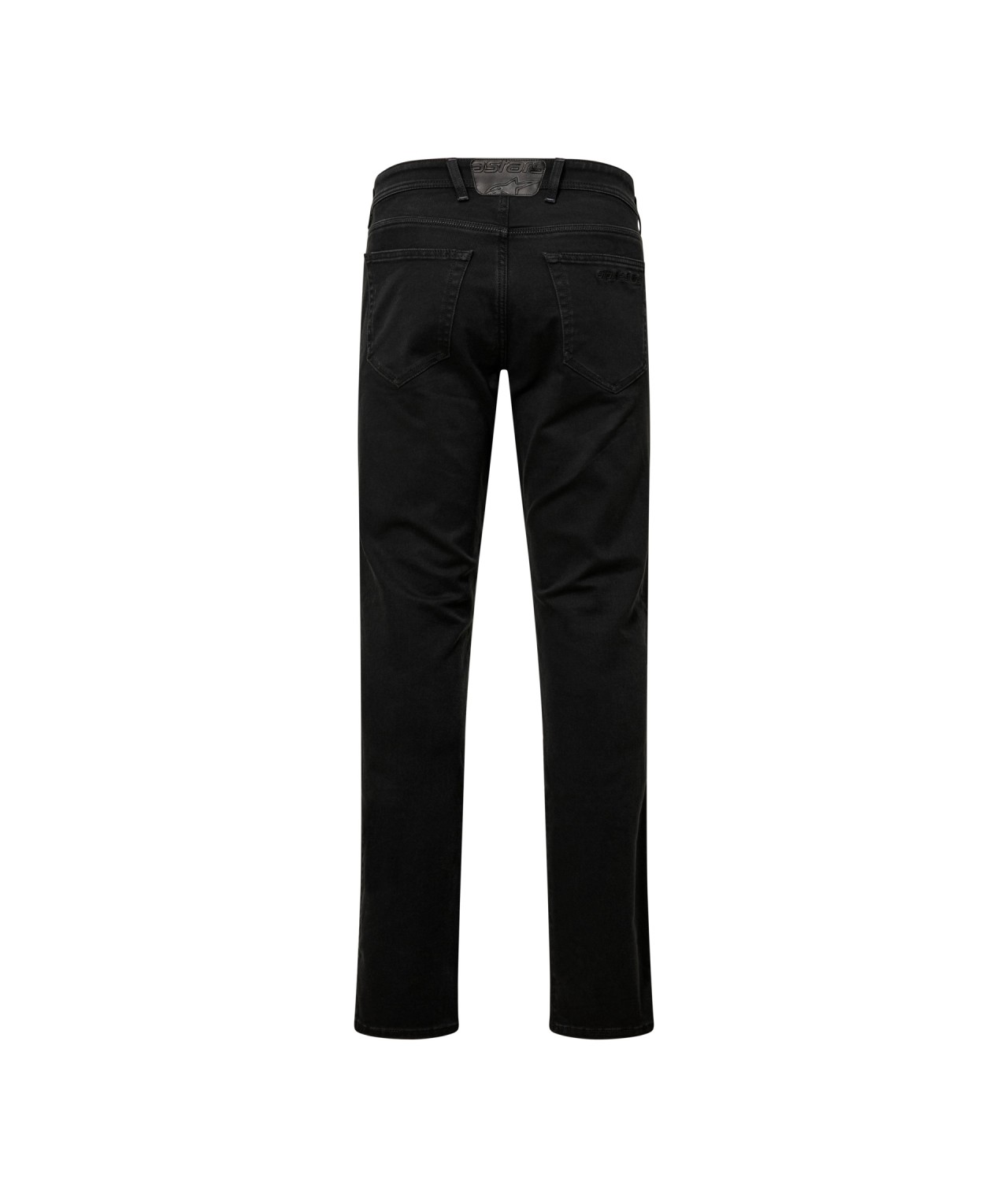 Aprilia Burnout Denim Jeans Herren, schwarz, mit Knieprotektoren