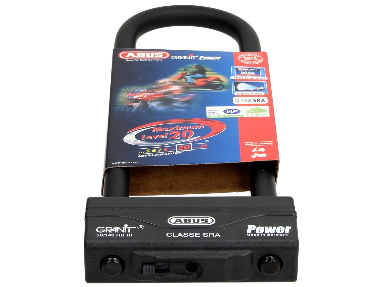 ABUS Bügelschloss Granit Power 58, 310x83 mm, schwarz