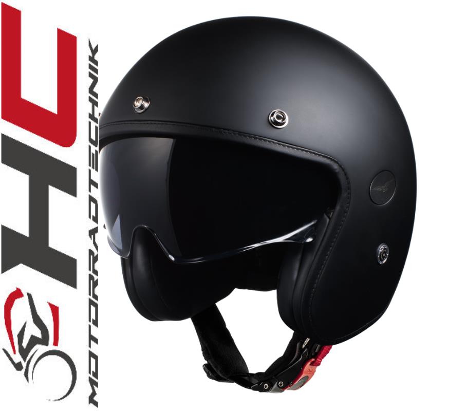 Moto Guzzi Jet-Helm "Double Black"