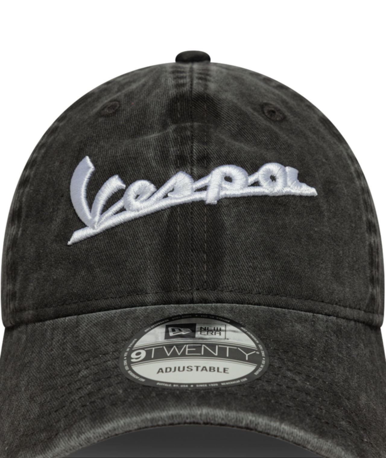Vespa Basecap New Era 9TWENTY Washed Schwarz