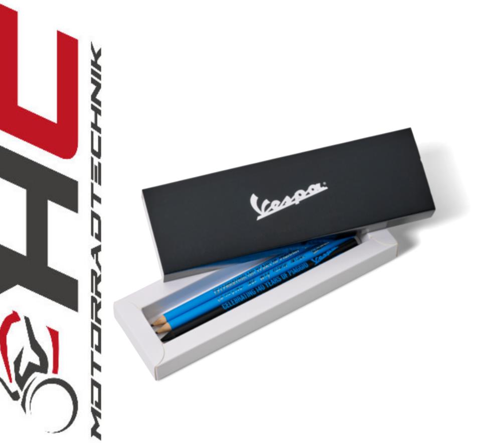 Vespa Bleistift-Set 140 Jahre Piaggio