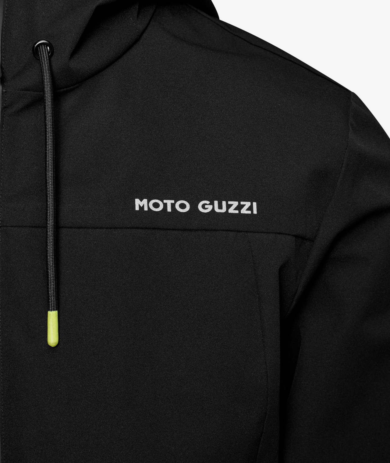 Moto Guzzi Regenjacke schwarz mit reflektierendem Adler