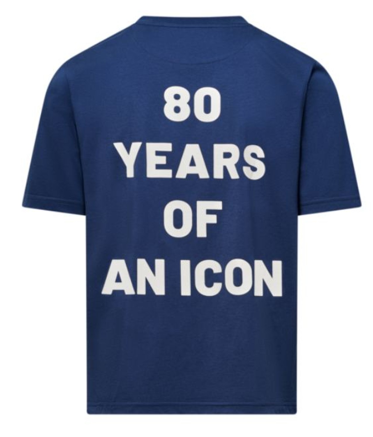 Vespa T-Shirt aus Baumwolle blau, Jubiläum Vespa 80th