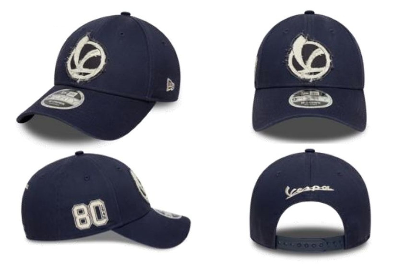 Vespa Basecap New Era 9FORTY 80 Years Blau
