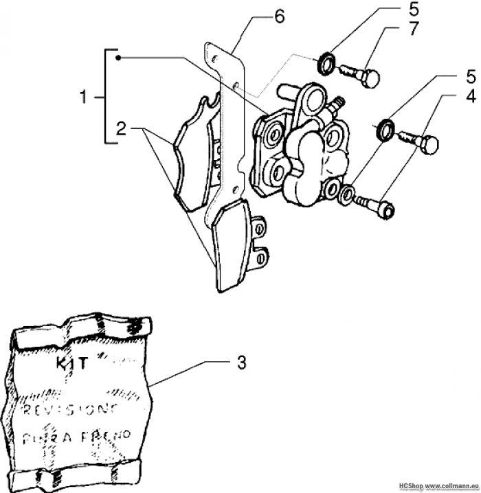 Piaggio Bremszange X9 125