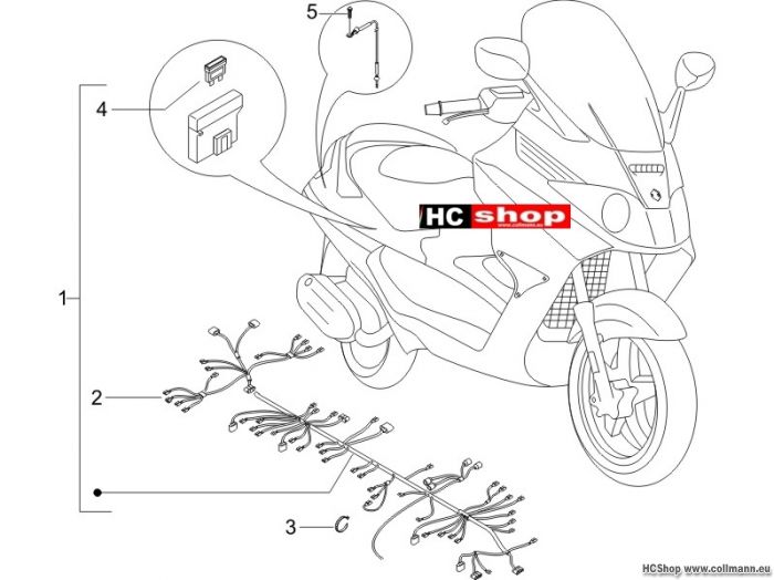 Piaggio Hauptkabelbaum X8 250