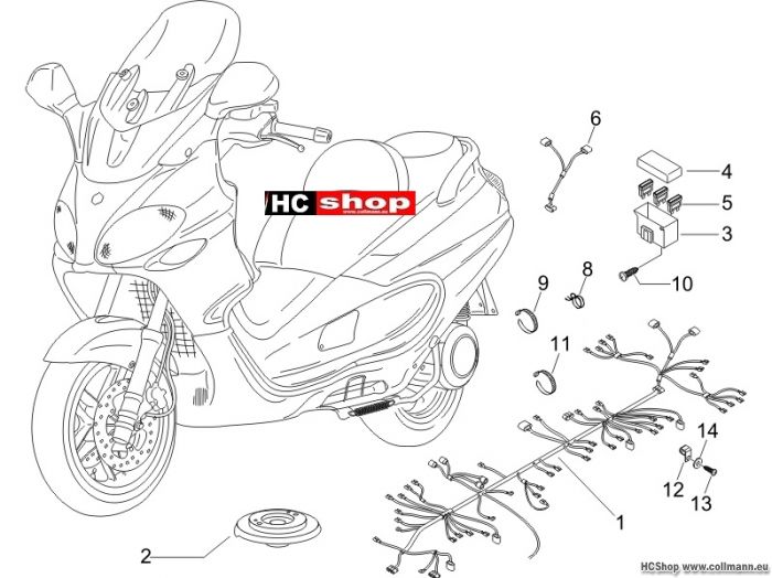 Piaggio Hauptkabelbaum X9 250